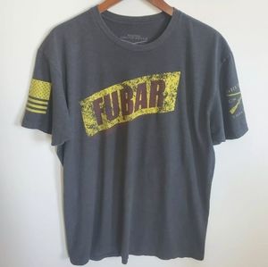 Grunt Style Men's Size XL Dark Gray Fubar Crew Neck Tshirt